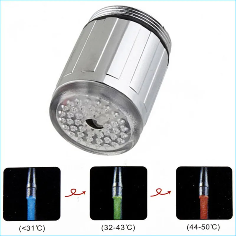 

led lights for mixer taps,led faucet Aerators lights,Thermostat three color adapter,kitchen basin faucet interface,J14179