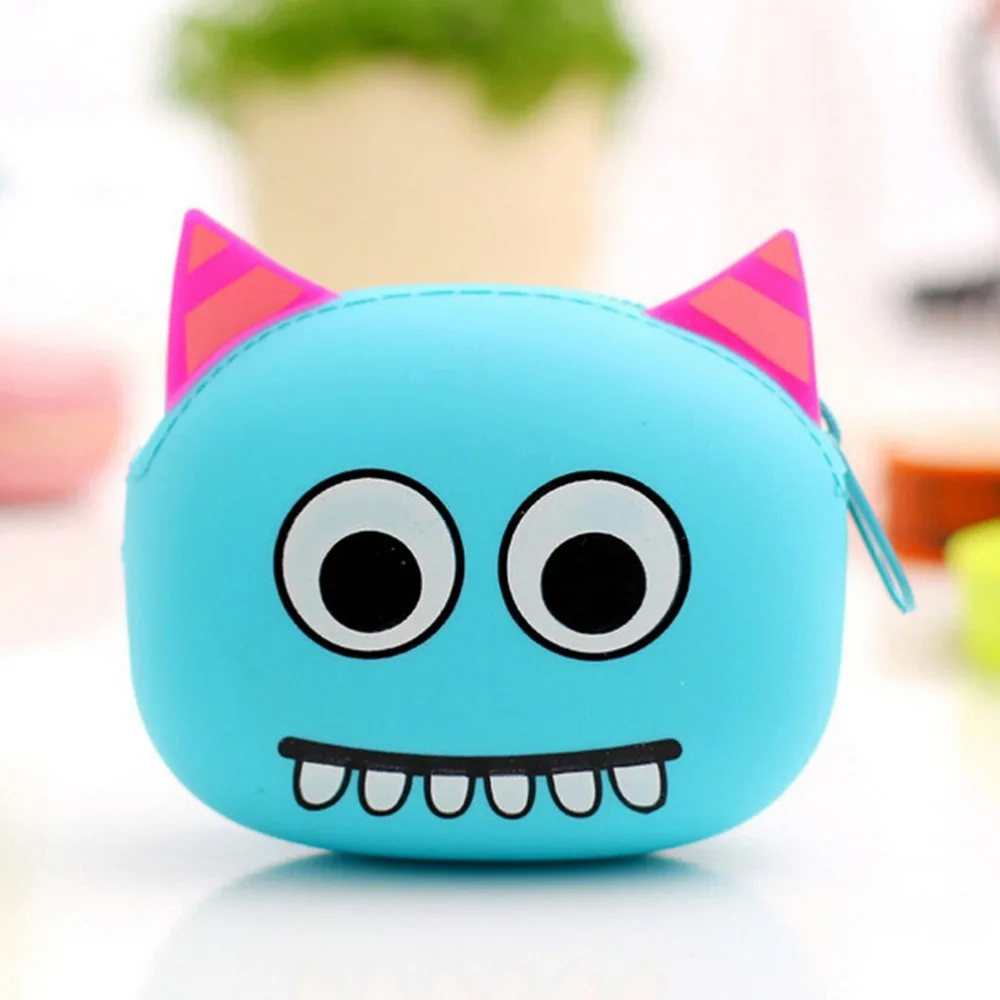 Женские и детские кошельки с объемными мультяшными животными сумочки для монет