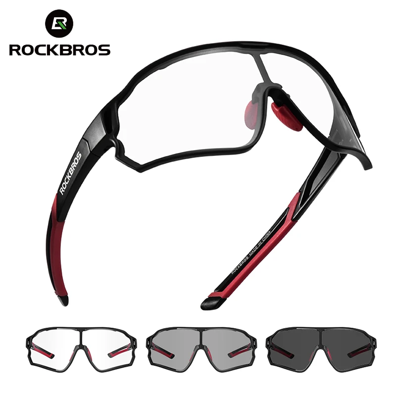 ROCKBROS фотохромные велосипедные очки UV400 спортивные солнцезащитные мужские и