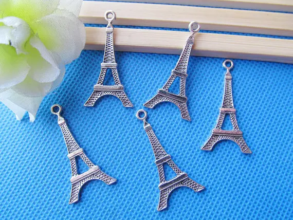 

20pcs Antique Silver tone/Antique Bronze Hollow Eiffel Tower Frame Connector Pendant Charm/Finding,DIY Accessory