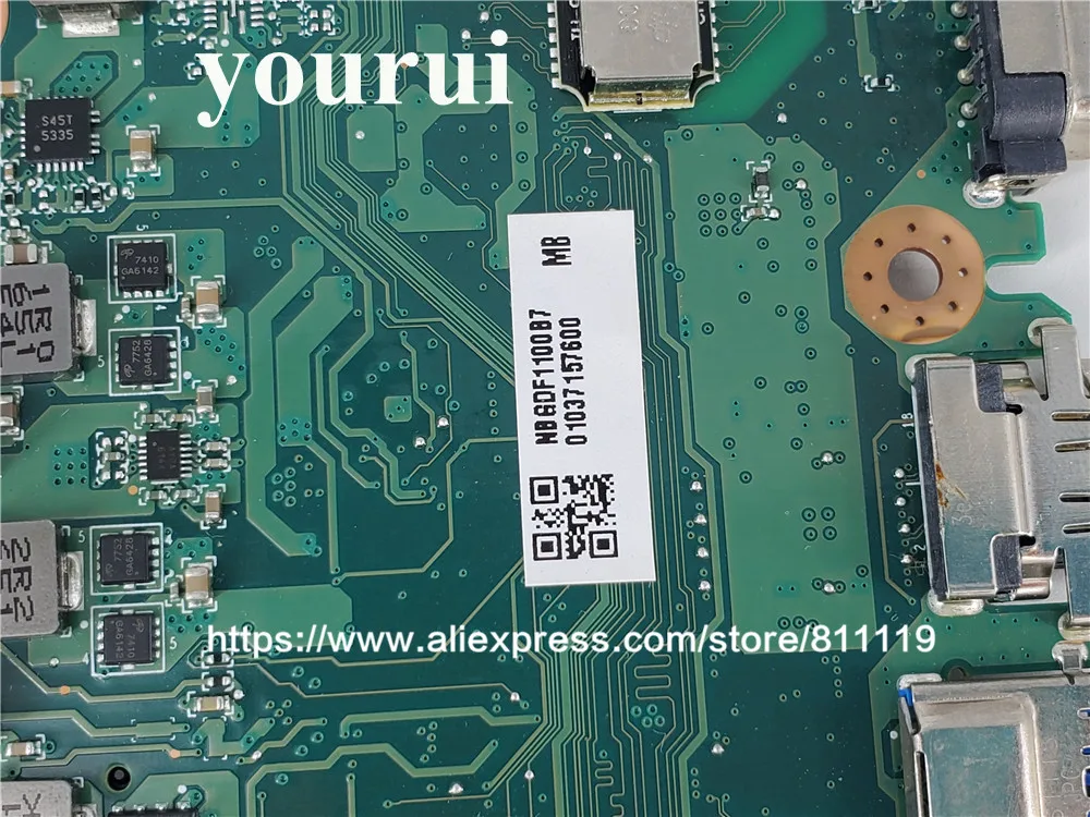 Для Acer aspire E5 575 575G Материнская плата ноутбука SR2ZU I5 7200U Процессор GTX950M DAZAAMB16E0 NBGDF1100B