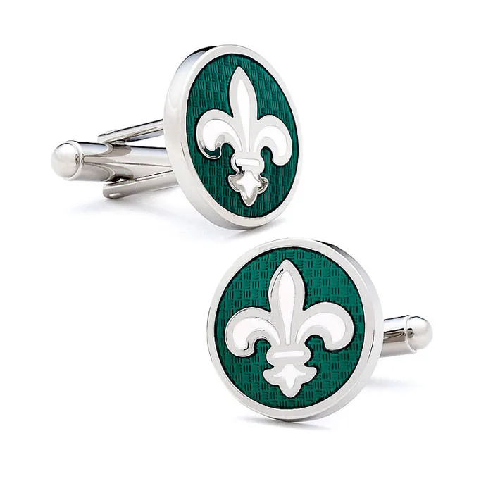 Индивидуальные круглые и эмалированные запонки с логотипом автомобиля|enamel| |