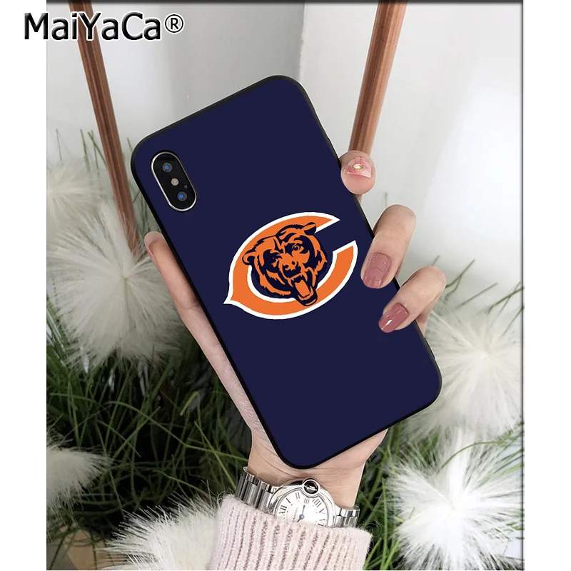 A9 MaiYaCa Chicago Bears мягкий, силиконовый, из ТПУ черный чехол для телефона Apple iPhone 8 7 6 6S Plus X XS MAX 5 5S SE XR чехол - Цвет: A9
