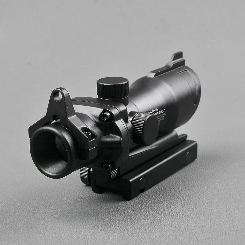 ACOG 1X32 с красным лазером прицел оптический прицел Прицелы для охоты с 20 мм рельсами для страйкбола пистолет Trijicon винтовка