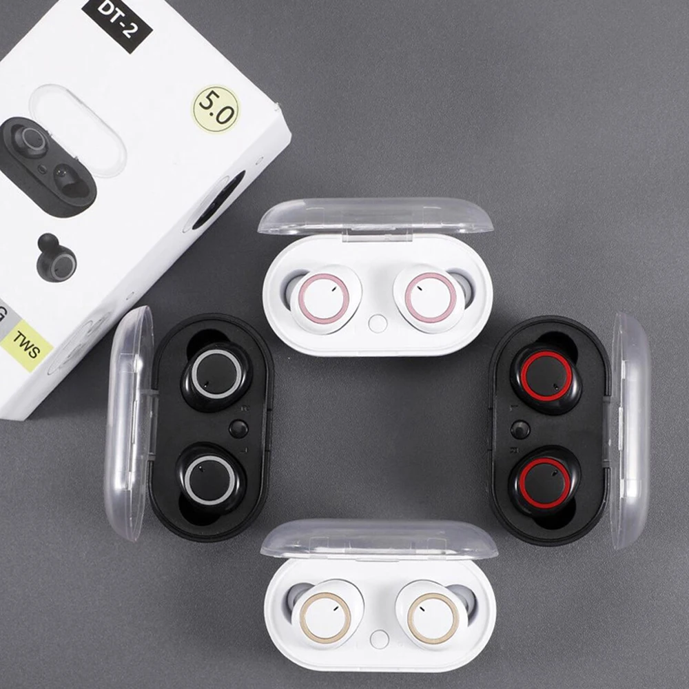 DT 2 беспроводные наушники Bluetooth гарнитура 5 0 TWS спортивные игровая Гарнитура 3D