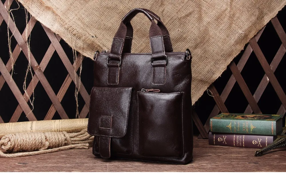 Известный модный мужской портфель из натуральной кожи, сумка через плечо, сумка-мессенджер, мужская деловая сумка для ноутбука, мужская сумка через плечо