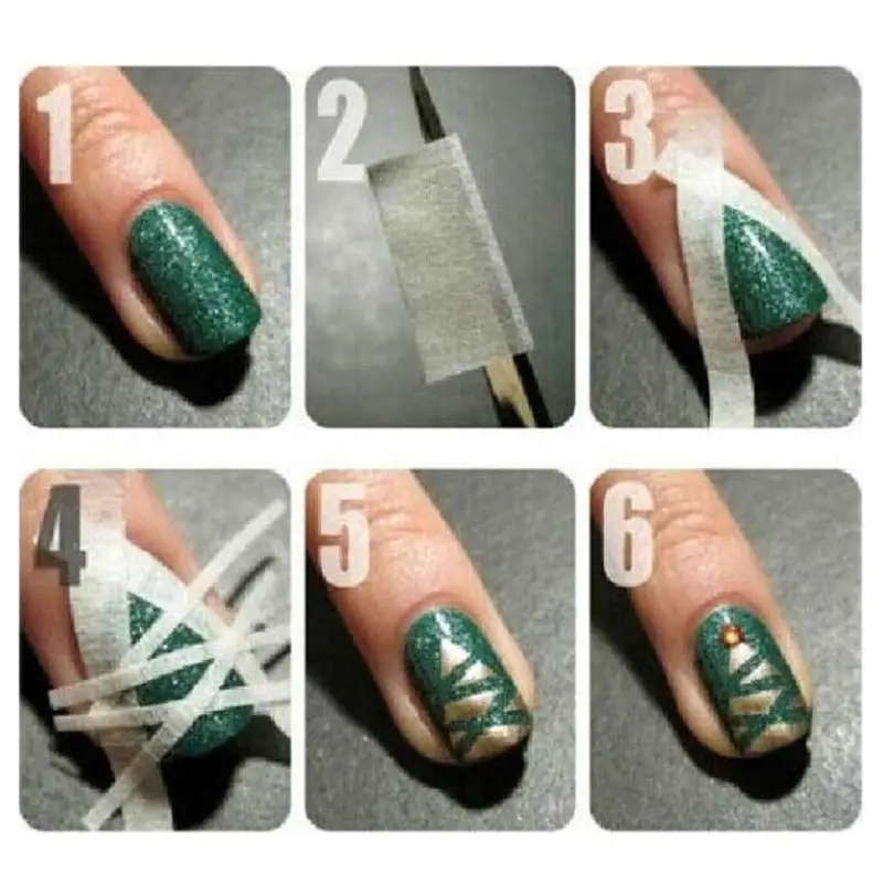 12 шт. 0,5 см DIY клей для накладных ногтей лента советы рулоны оберточные полоски украшение маникюра Декор наклейка трафарет УФ-гель для ногтей