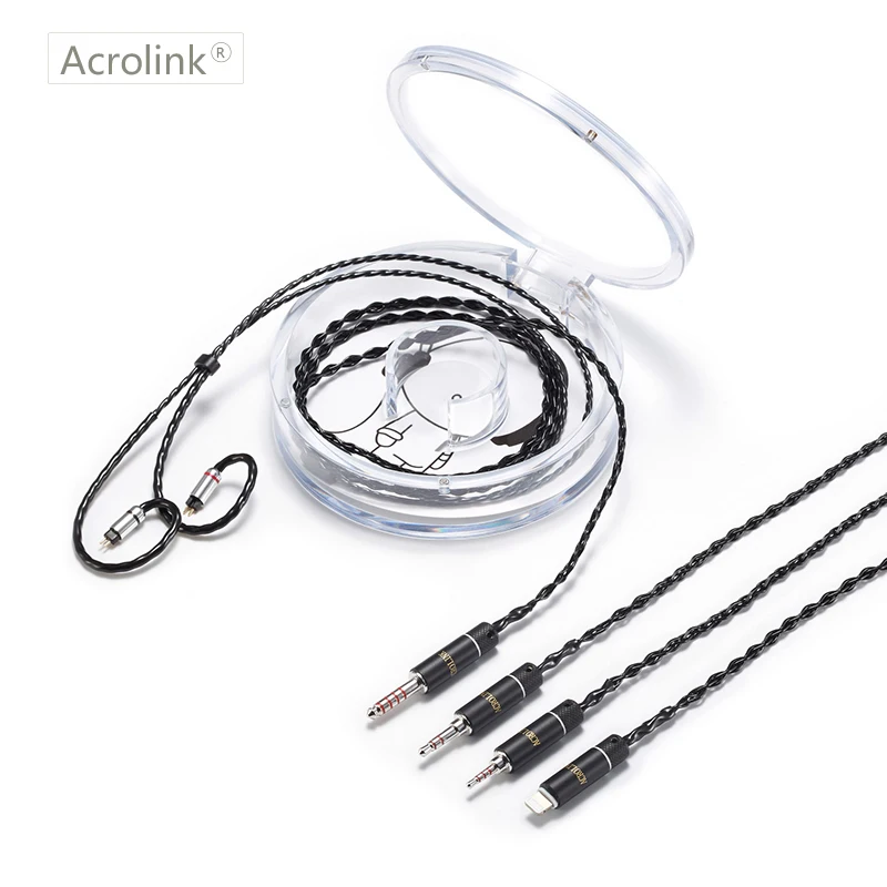 Acrolink 1 2 м контактный разъем 4 ядра 99.99% чистого серебра 5 мм XLR кабель для наушников