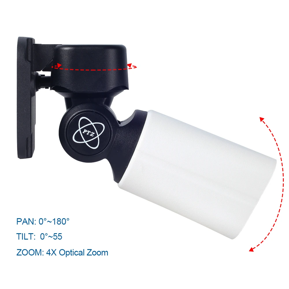 POE 5MP Bullet PTZ Camera Outdoor IP66 Pan Tilt 4X ZOOM Waterproof IR 60M P2P MINI CCTV Security HD IP Humanoid Detection | Безопасность