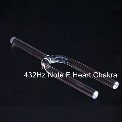 432Hz Note F CVNC 440 Гц или 432 Гц 8 мм Note C корень Поющая чаша для чакры прозрачный кварцевый кристалл пение тюнинг вилка - Цвет: 432Hz Note F