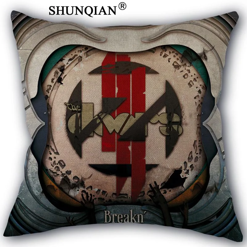 

Наволочка skrillex из хлопка и льна, квадратная Наволочка на молнии для офиса и семьи, настраиваемая картинка 45x45 см с одной стороны