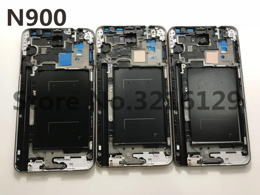 Полный корпус средняя рамка + резиновая задняя крышка стеклянный объектив