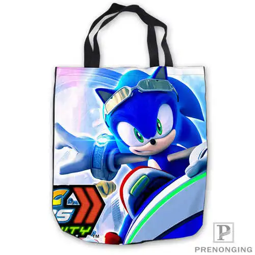 Пользовательские холст sonic and shadow Tote плеча хозяйственная сумка Повседневная