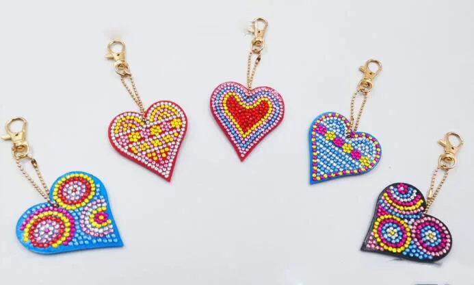 5 шт./компл. 5D сделай сам брелок для алмазной живописи полная вышивка стразы в