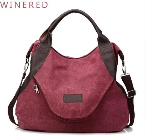 2018 Kvky Brand Large Pocket Casual Tote Women's Handbag Shoulder Handbags Canvas Leather Capacity Bags For Women | Багаж и сумки