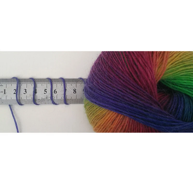 Распродажа 50g из мягкой шерсти пряжа ручная вязка крючком трикотаж Градиент