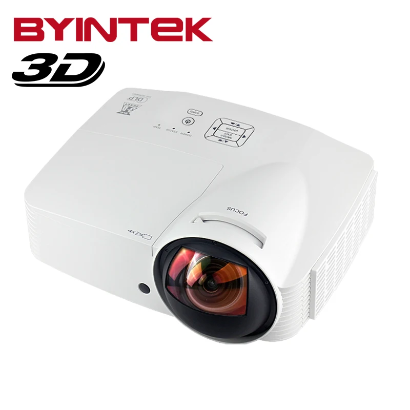 Ультра-short throw Видео фокус BYINTEK BD517UST 6000 ANSI люмен 1080 P full HD 3D DLP USB HDMI Проектор Proyector для