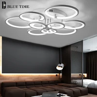 new design ring shape led ceiling lights for living room dining room bedroom whiteblack finished led ceiling lamps ac 220v110v