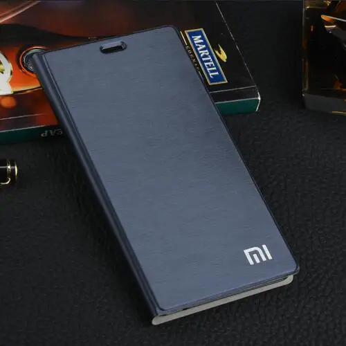 Dark Blue xiaomi mi5 чехол xio mi 5 pro prime чехол флип чехол xiaomi mi 5 чехол из искусственной кожи+ Жесткий PC задняя крышка Роскошный 5,15" - Цвет: Dark Blue