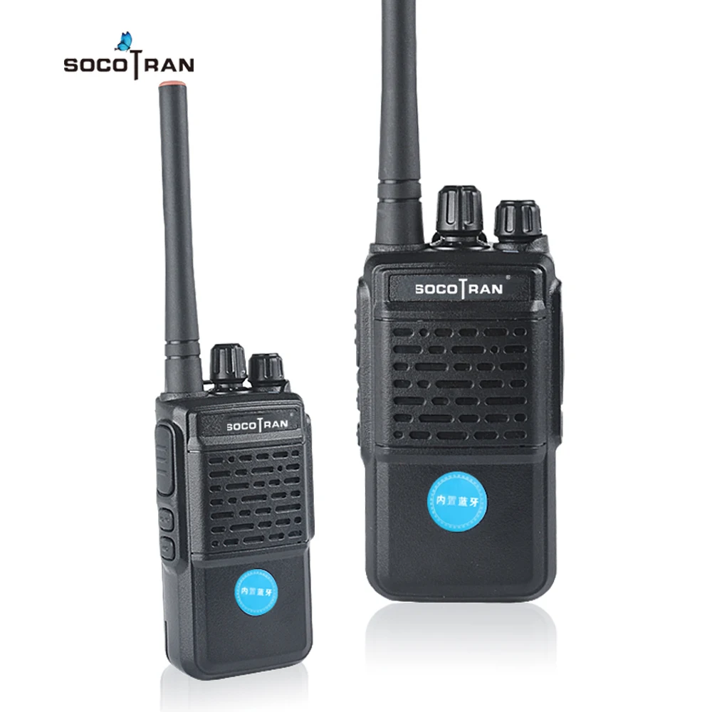 Bluetooth-рация Перезаряжаемые 2 Way Радио UHF 400-470 МГц Портативный радио Беспроводной Bluetooth гарнитура 16CH с наушником HB4
