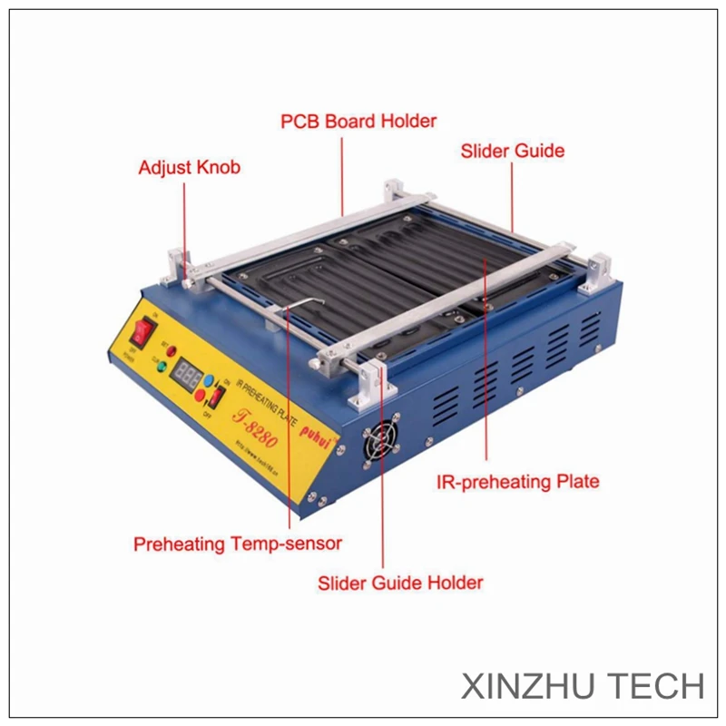 PUHUI 220V или 110V T-8280 PCB подогреватель T-8280 ИК Подогрев плиты T-8280 ИК-подогрев печи