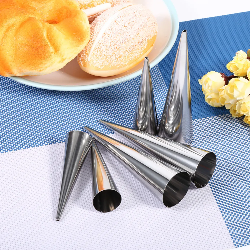 3 шт. коническая трубка конусные роликовые формы из нержавеющей стали спираль