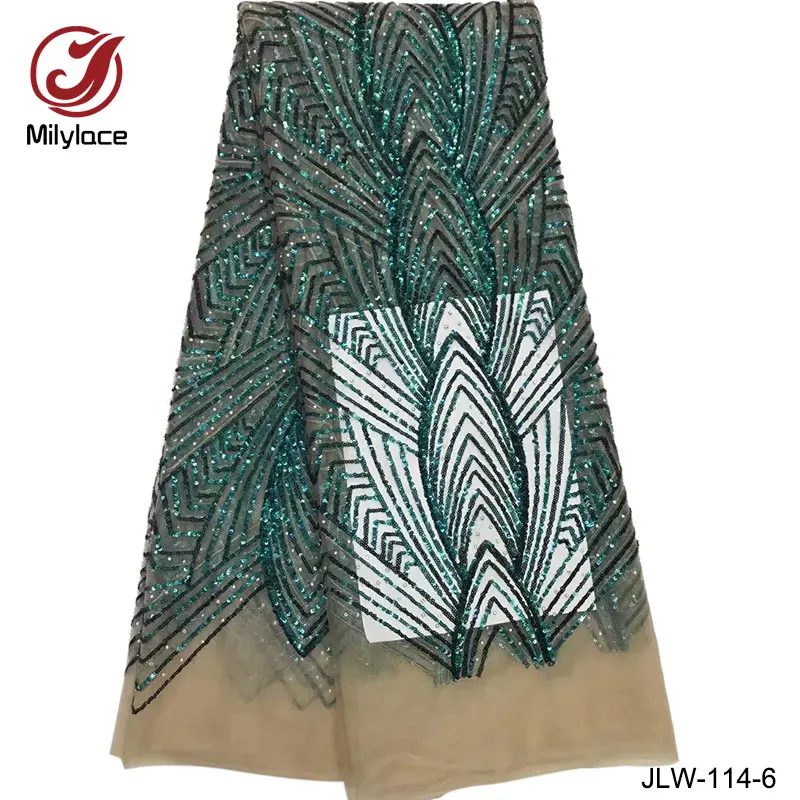 Королевский синий кружевной ткани Гуанчжоу свадебные блестки тюль кружева