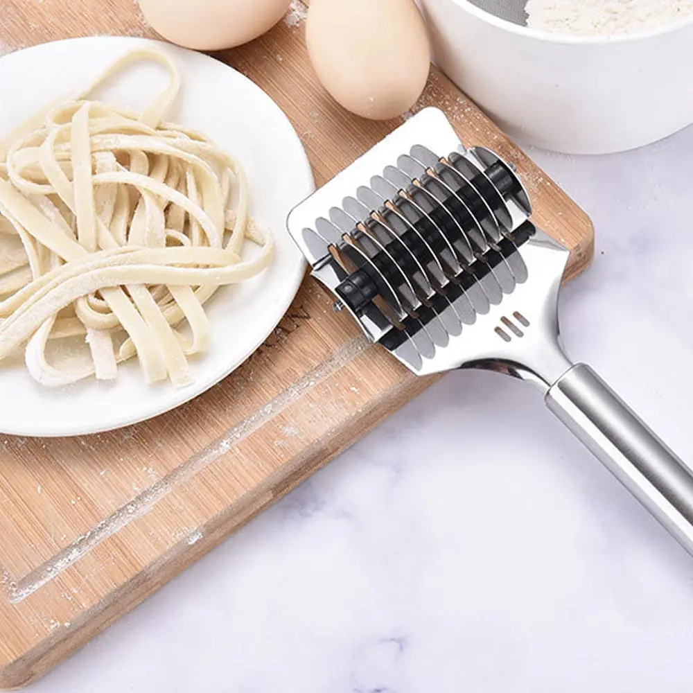 Нержавеющая сталь Паста Лапша решетки роллер-Докер DIY тесто резак Мясорубка нож Паста спагетти лапша производитель кухонные инструменты