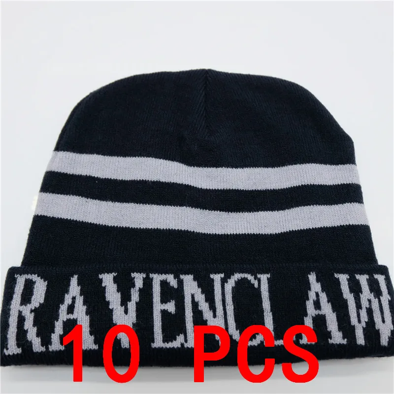 10 PCS No badge cap 10 шт/партия Гермиона шляпы галстук перчатки носки Гриффиндор Слизерин Hufflepuff Кепка Когтевран косплей костюм мужчины женщины шарф для мальчика, девочки - Цвет: 10 PCS No badge cap