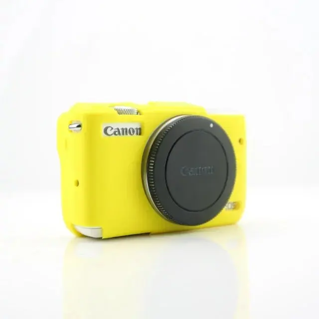Yellow Мягкий силиконовый чехол для камеры, мягкая защитная сумка для Canon EOS M10, Защитная сумка для камеры canon - Цвет: Yellow
