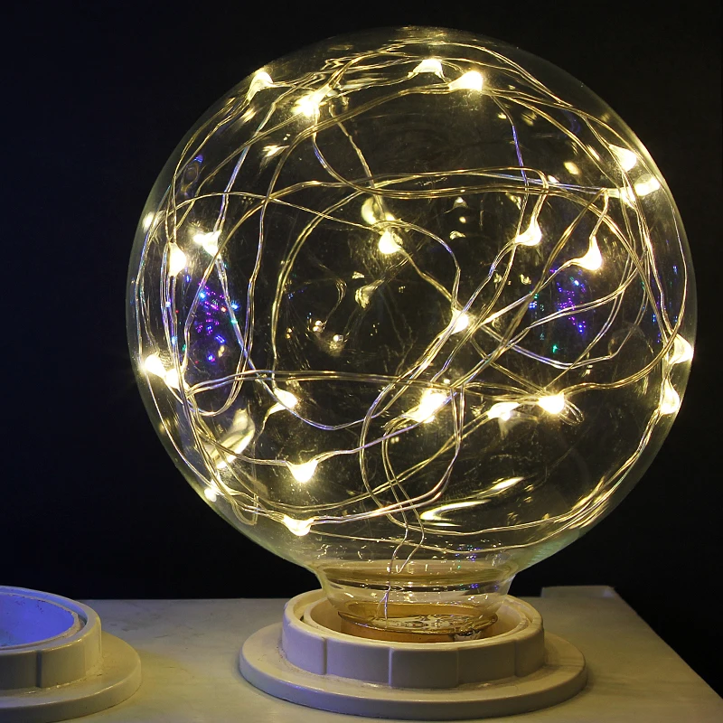 Электрическая лампочка эдисона Сказочный светодиодный лампы E27 G95 RGB гирлянда