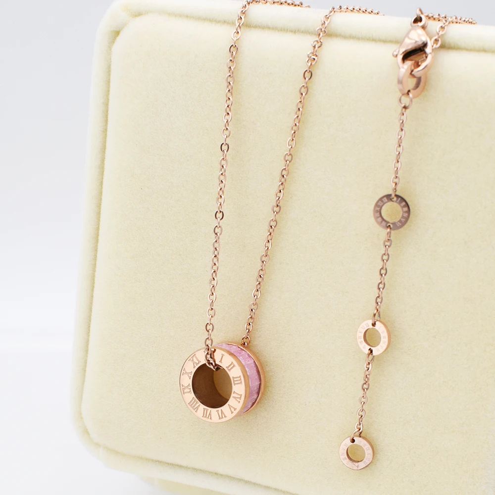 Новая мода кулон римское ожерелье с буквенными подвесками для женщин из