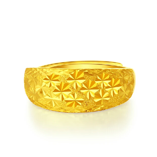 Лидер продаж высококачественные Регулируемые кольца из 24 каратного золота для