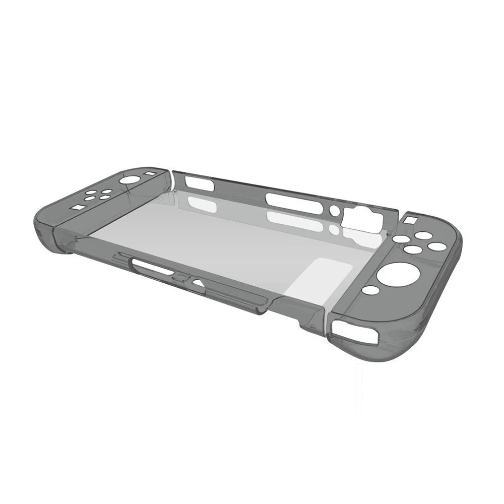 Black Защитный корпус под стекло Прозрачный чехол для ПК для Nintendo Switch NS NX чехол жесткий прозрачный чехол для задней крышки оболочка для nyd аксессуары - Цвет: Black
