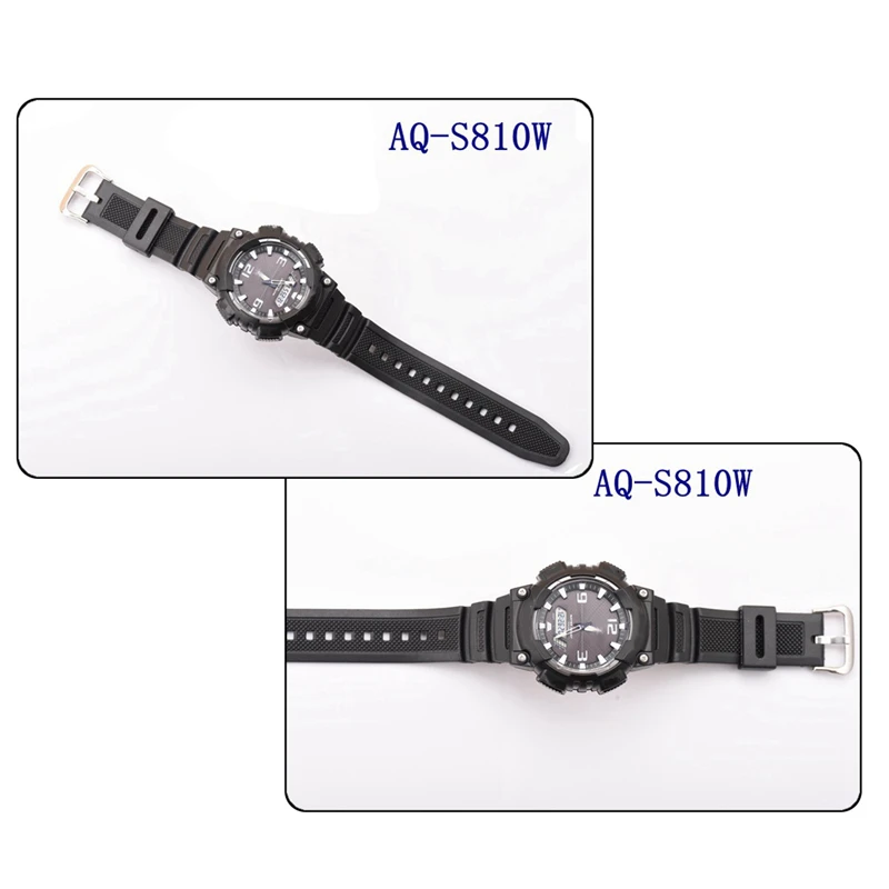 Для часов casio ремешок для часов силиконовые резинки casio AE-1200 W-S200H заменить электронные наручные часы спортивные ремешки для часов