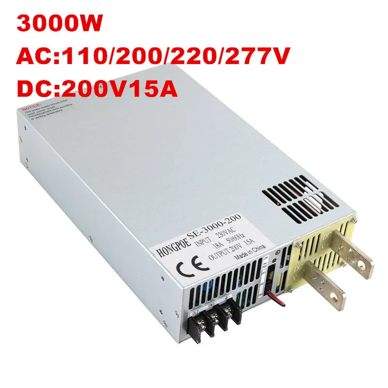 NWE 3000 Вт блок питания DC150V 200 V 250 V 300 V 350 V 3000 W Analog 0-5 V Аналоговый контроль сигнала 220 V трансформатор питания 3000 W