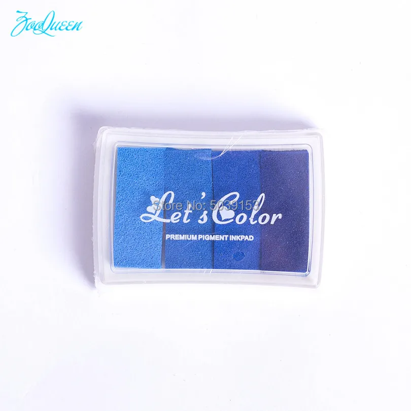 Blue Gradient Санта текстовый ящик прозрачный значок для DIY скрапбукинга/изготовление карт/штамп набор канцелярские принадлежности Детские Рождественские забавные изделия для декорации - Цвет: Blue Gradient