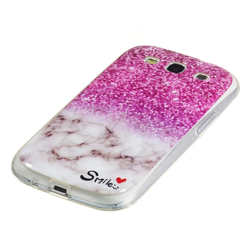 Роскошный чехол для Samsung Galaxy S3 мягкий силиконовый с мраморным камнем тонкий