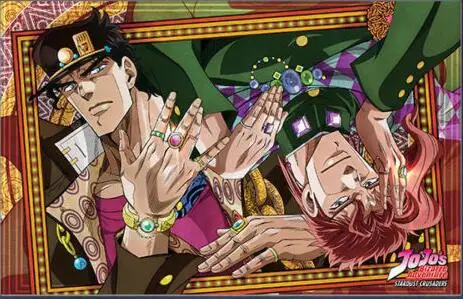 JOJO'S Необычные Приключения JOT Япония мультфильм подарок Новый! Шелковый постер