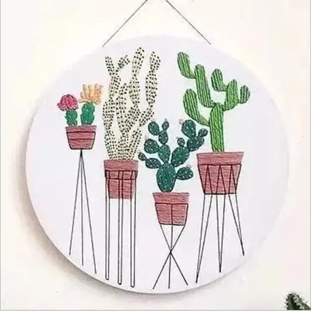 15x15cm Flower Shop Plant Series European embroidery kit simple three-dimensional Ribbon needlework | Дом и сад