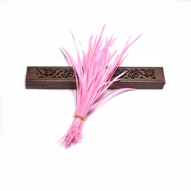 pink 20 шт./лот, натуральные гусиные перья для головных уборов, 15-20 см, цветные перья для волос, для рукоделия, вечерние украшения, сделай сам, ювелирные изделия - Цвет: pink