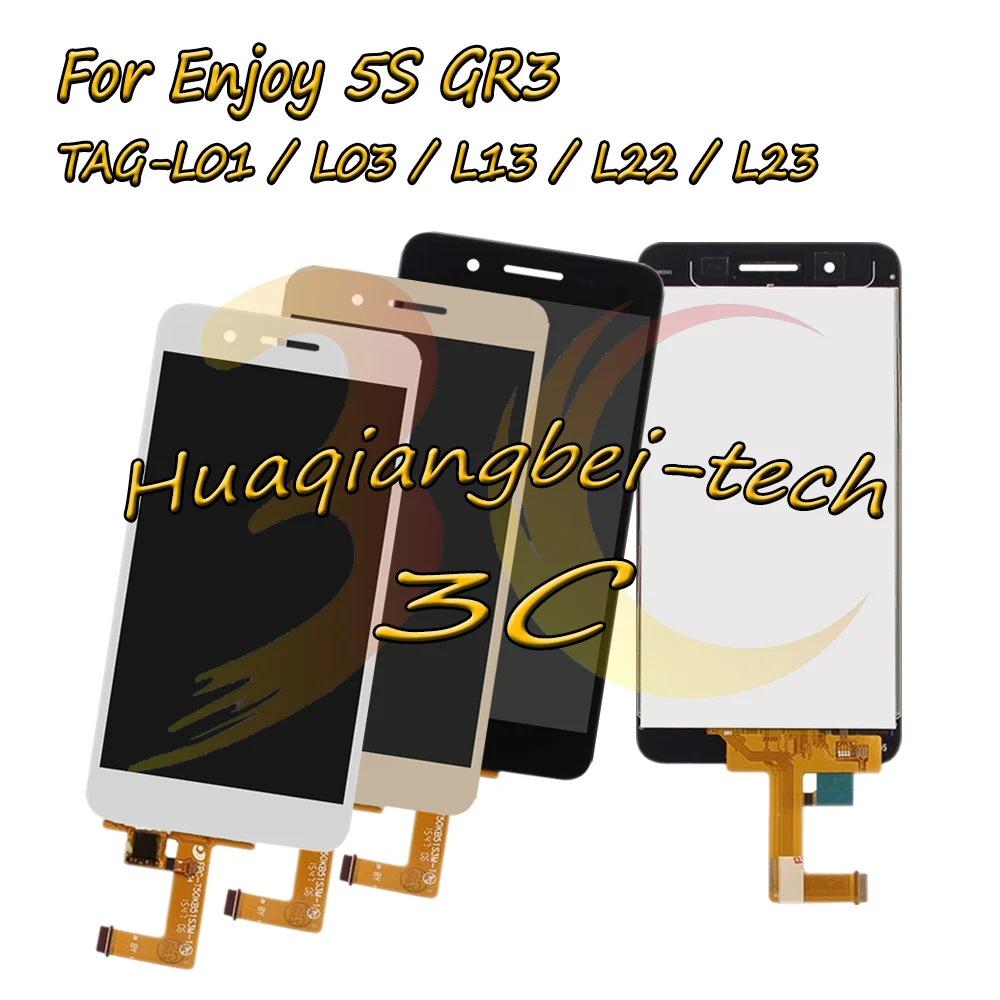 

Новинка 5,0 ''для Huawei Enjoy 5S GR3 TAG-L01 TAG-L03 TAG-L13 TAG-L22 TAG-L23 Полный ЖК-дисплей + сенсорный экран дигитайзер в сборе