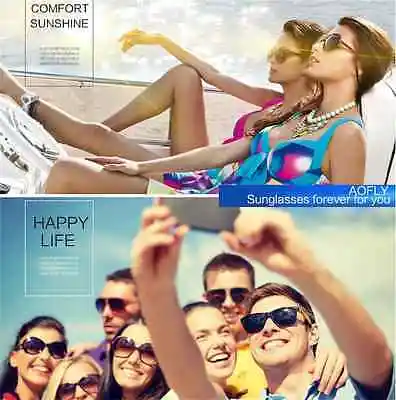 Женские зеркальные солнцезащитные очки в стиле ретро с металлической оправой