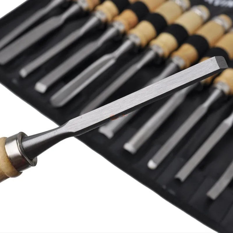 12 шт. профессиональное ручное долото для резьбы по дереву инструменты