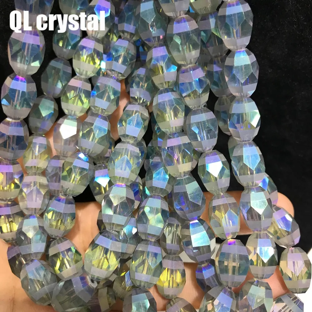 50pcs 10x14mm Bicone Austria Crystal beads Charm loose spacer Beads DIY Earrings necklace hadicraft bracelet jewelry | Дом и сад