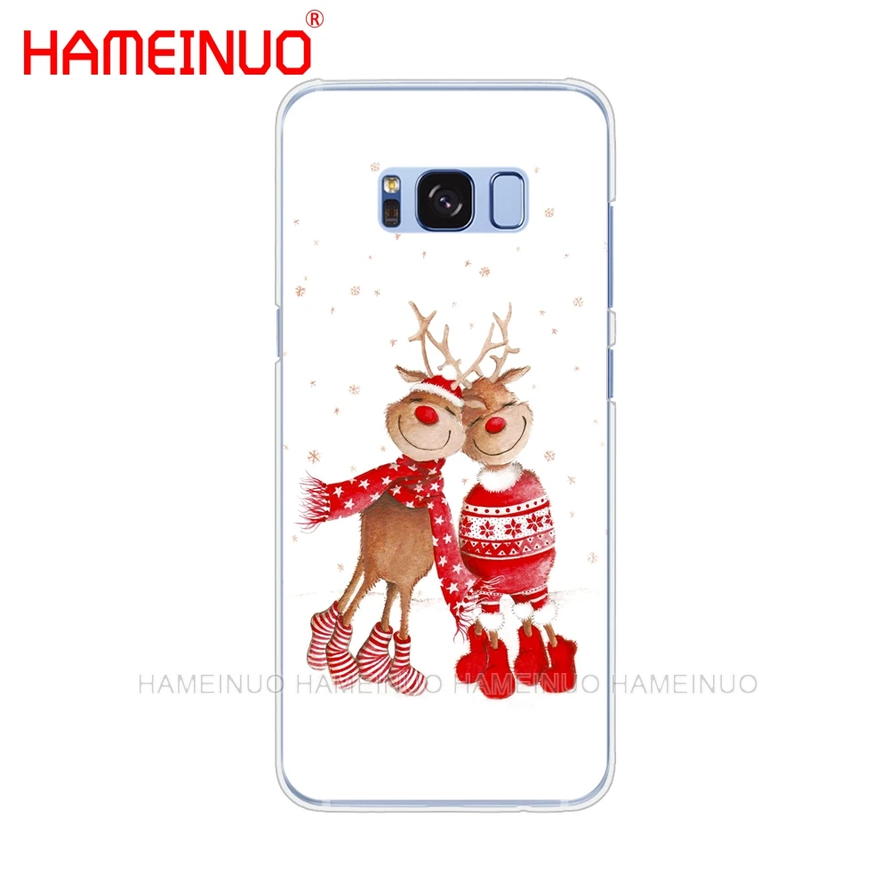 HAMEINUO милый Рождественский чехол для сотового телефона с изображением оленя Samsung