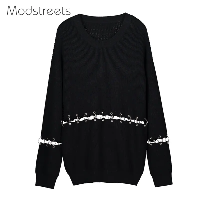 Modstreets/Европейская Женская одежда с круглым вырезом и декоративной талией