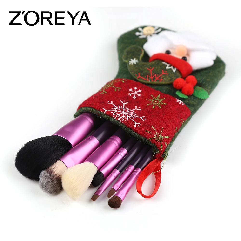 Zoreya 7 шт. набор кистей для макияжа Красочные Косметика Make Up Кисти Румяна Основа