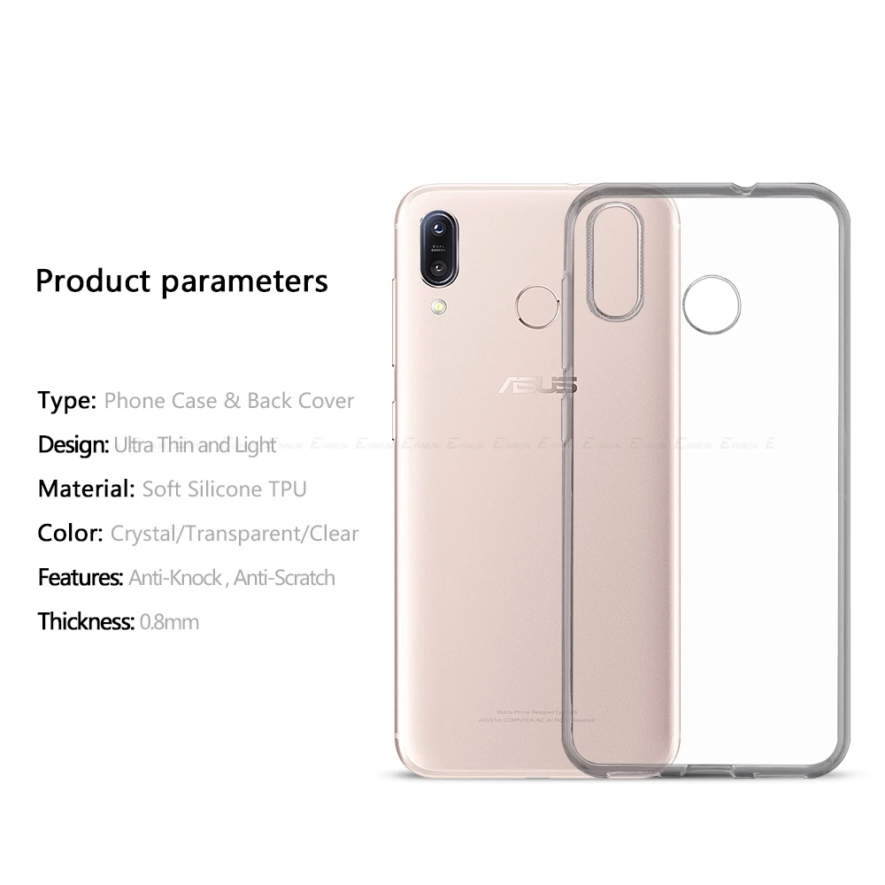 Ультратонкий прозрачный силиконовый чехол для Asus ZenFone Max Shot Pro Plus M2 M1 ZB634KL ZB631KL ZB633KL