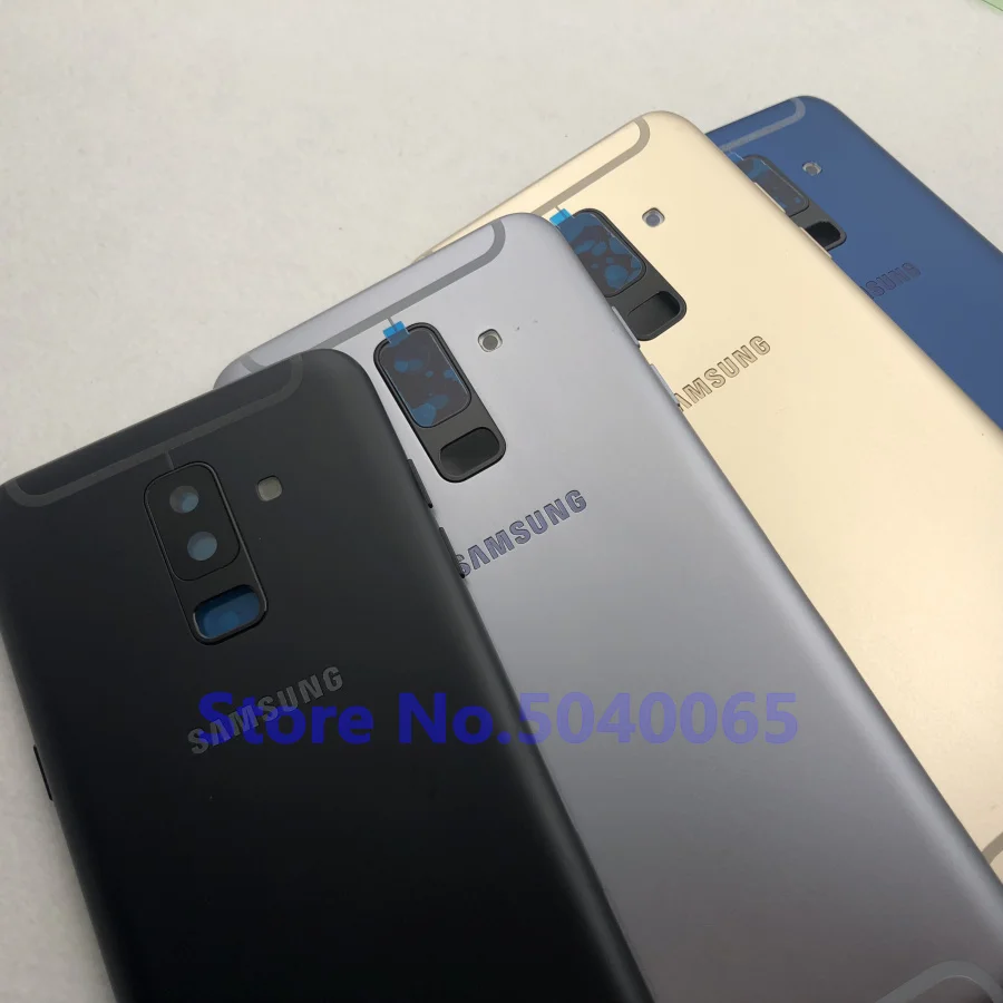 Алюминиевая задняя крышка для Samsung Galaxy A6 Plus 2018 A605 A600 A600F аккумулятора оригинальный